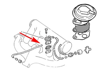 002 ПРОБКА EGR OPEL ASTRA VECTRA OMEGA C16NZ