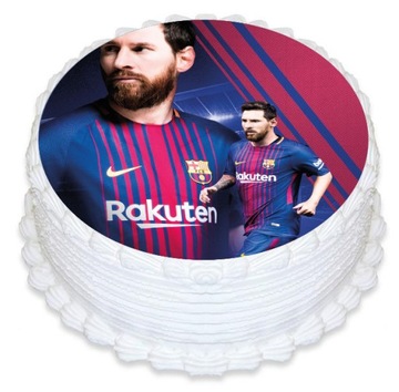 B.GRUBY OPŁATEK NA TORT FC Barcelona Messi 20 CM
