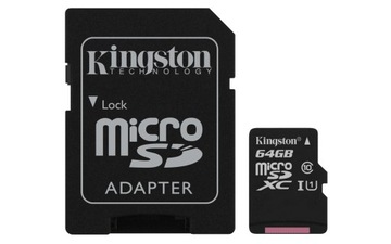 Карта памяти KINGSTON Micro SD 64 ГБ КЛАСС 10 UHS