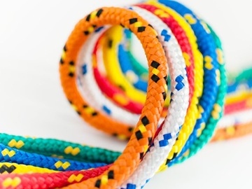 LINA Pleciona Żeglarska POLIPROPYLENOWA uniwersalna 3mm zielona linka 50mb