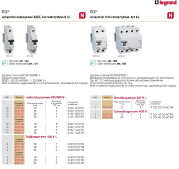 Автоматический выключатель Legrand 1P C 16A RX3 419202