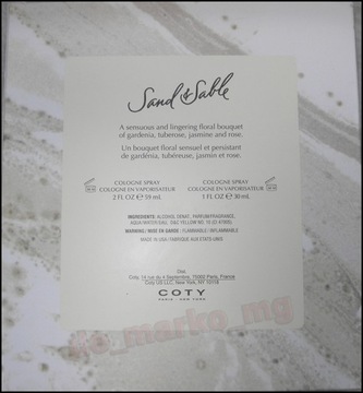 COTY - SAND SABLE - 59мл edc + 30мл - ОРИГИНАЛ