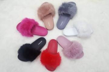 ТАПОЧКИ ТЁПЛЫЕ С МЕХОМ, РОЗОВО-ФИОЛЕТОВЫЕ, размер 37