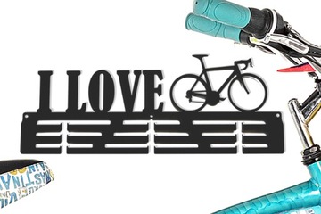 Вешалка для медалей I LOVE BIKE, сталь, цвета