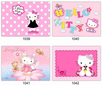 OPŁATKI na tort HELLO KITTY prostokąt, grube, 24h