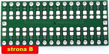 QFP32 Печатная плитка на DP32 _____________ PCB-115