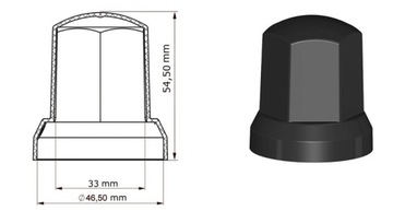 COVER, колпаки колес, COVER, болты крепления колес полуприцепа, 33 x 10