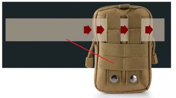 Мужская поясная сумка в стиле милитари с набедренным ремнем