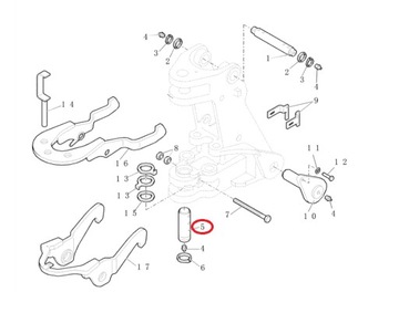 НИЖНЯЯ ЗАДНЯЯ БАНКА ПОВОРОТНЫЙ ШТИФТ NH 85801079