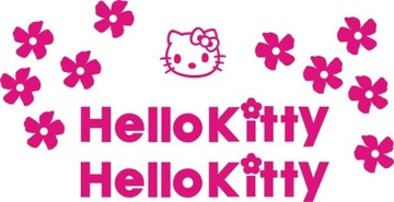 HELLO KITTY Kwiatki Naklejki 21-B RÓŻNE KOLORY