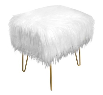 PUF *GOLD WHITE*ART DOM SALON SYPIALNIA OKAZJA !!!
