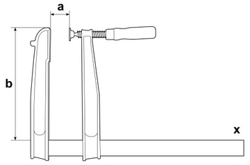 Струбцина Bessey TGNT 1000/250 чугунная столярная