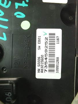 FIAT LINEA 07R PANEL KLIMATIZACE 735459252 EU