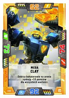 karta nr 155 Mega Clay lego nexo knights 2