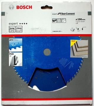 Пильное полотно 190 из поликристаллического алмаза BOSCH Expert for Fibre Cement