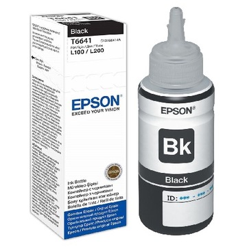 TUSZ EPSON T6641 Black Oryginał L100 L200 L300 355
