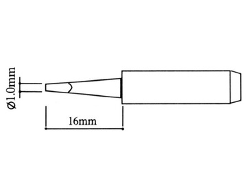 Наконечник для SMD WEP Aoyue PT ZHAOXIN 900M FLAT T-S9