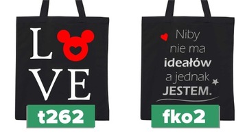 ЧЕРНАЯ СУМКА НА МОЛНИИ ЖЕНСКИЙ ДЕНЬ ЭКО ПОДАРОК