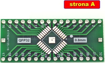 Płytka drukowana QFP32 na DIP32____________PCB-115