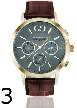 МУЖСКИЕ ЧАСЫ GIACOMO DESIGN GD0700 3 ДИЗАЙНА!!