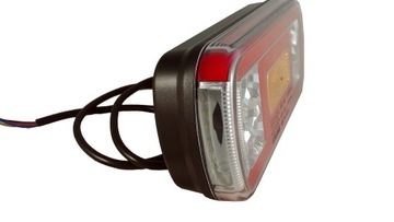 Lampa Zespolona Tylna LED FT-130NT Kontener LAWETA Przyczepa KOMPLET 5funkc