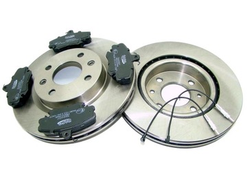 Tarcze x2 + klocki PRZÓD Renault CLIO MEGANE KANGOO THALIA