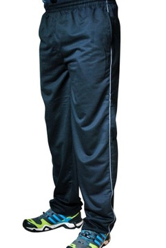 SPODNIE DRESOWE BAWEŁNA CZARNE Z LAMPASEM roz.4XL
