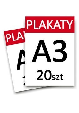 Plakaty A3 20 szt. jednostronne