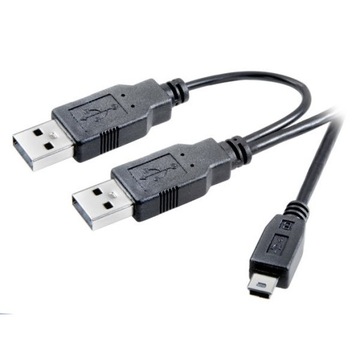 Markowy Kabel Y 2 x USB A <-> mini USB Jakość Sklep Vivanco W-wa C.H.LAND
