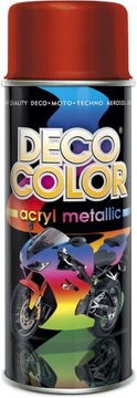 DECO COLOR CZERWONY METALIK AKRYL SPRAY 400ml