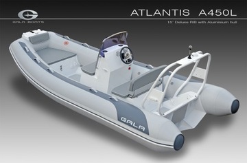 Алюминиевая профессиональная лодка RIB Gala ATLANTIS Deluxe A450L Valmex TOKAREX