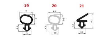 Уплотнители окон REHAU KR-10A, СЕРЫЕ