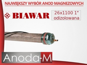 Изолированный магниевый анод 26x1100 1 Biawar WE PC