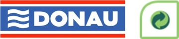 Папка-регистратор DONAU на кольцах, ПП, А4/4RD/30мм, красная