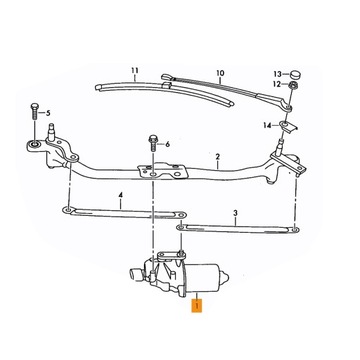 МОДУЛЬ ПЕРЕДНЕГО СТЕКЛООЧИСТИТЕЛЯ FABIA II 07-14 5J1955113B