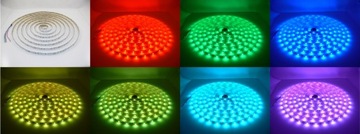 Zestaw LED RGB TAŚMA 5050 15m PILOT DOTYK ZASILACZ