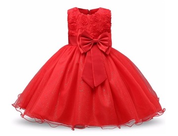 ELEGANCKA SUKIENKA WIZYTOWA CHRZEST WESELE 98