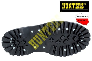 HUNTERS GLANY 10 S BUTY SKÓRZANE BRĄZOWE 46