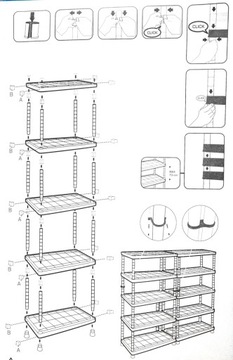 KETER ПЛАСТИКОВАЯ ПОЛКА 5 ПОЛОК 80 x 40 x 182 см 241075