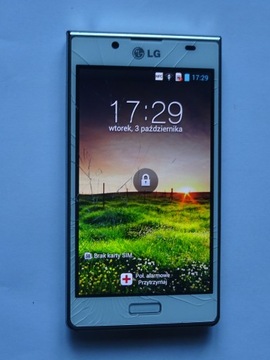 Smartfon LG LG-P700 L7 popękana szybka ale działa