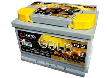 JENOX GOLD АККУМУЛЯТОР 63Ач 630А [PGP+] +[УСТАНОВКА]