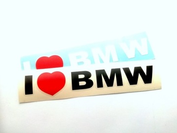 I LOVE BMW ploter naklejka sticker