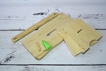 фото ориг. №7, Average pine stool wooden natural hook chair zydelek stool
