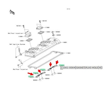ПРОКЛАДКА СЕДЛА Kawasaki ZX10R 2004-2010 гг.