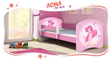 Детская кроватка 180х80 + матрац PINK ACMA