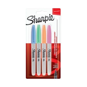 Pisaki Sharpie Fine Pastel marker permanentny 4 kolory pastelowe