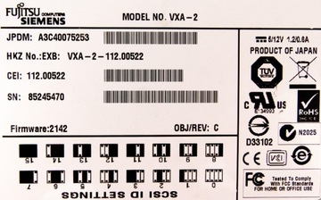 СТРИМЕР Fujitsu A3C40075253 SCSI68 VXA-2 80/160 ГБ