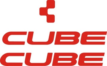 CUBE 7A czerwone naklejki na rower RÓŻNE KOLORY