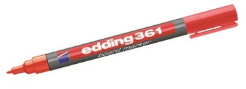 Маркер Edding 361, круглый, сухостиранный, красный.