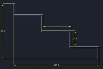 ПОЛКА ПОДВЕСНАЯ P79/9 116CMX75CMX19CM ОЛЬХА 2 ШТ.